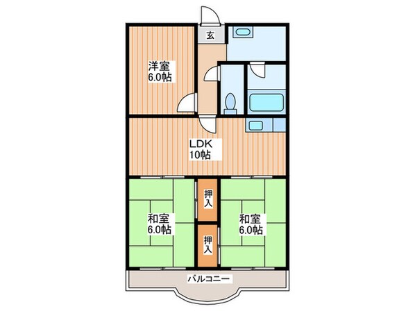 メゾン讃良の物件間取画像